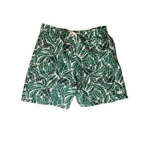 SwimZip UPF 50+ NEW Green Leaf Swim Trunks Men’s Size Large Sun Protection